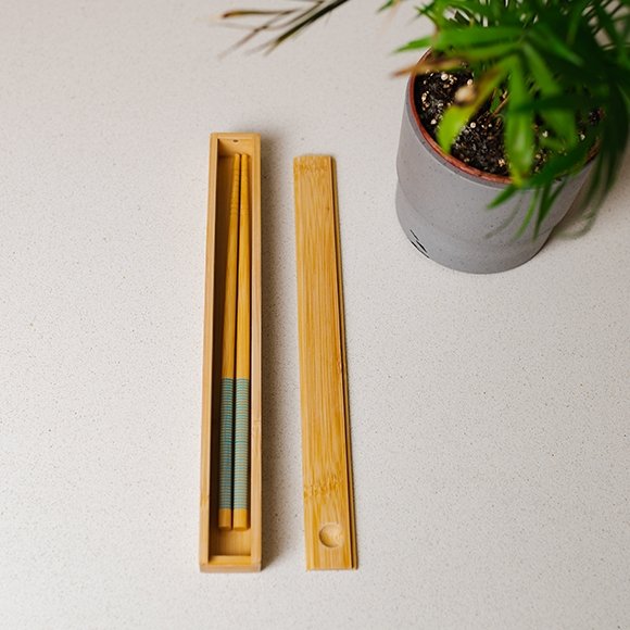 sustainable, zero waste, earth-friendly, plastic-free Bamboo Chopstick Storage Box - Bamboo Switch