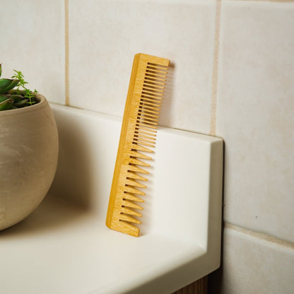 Bamboo Dual Pocket Comb - Bamboo Switch