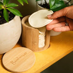 sustainable, zero waste, earth-friendly, plastic-free Bamboo Facial Rounds Holder - Bamboo Switch