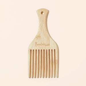 sustainable, zero waste, earth-friendly, plastic-free Bamboo Hair Pick - Bamboo Switch