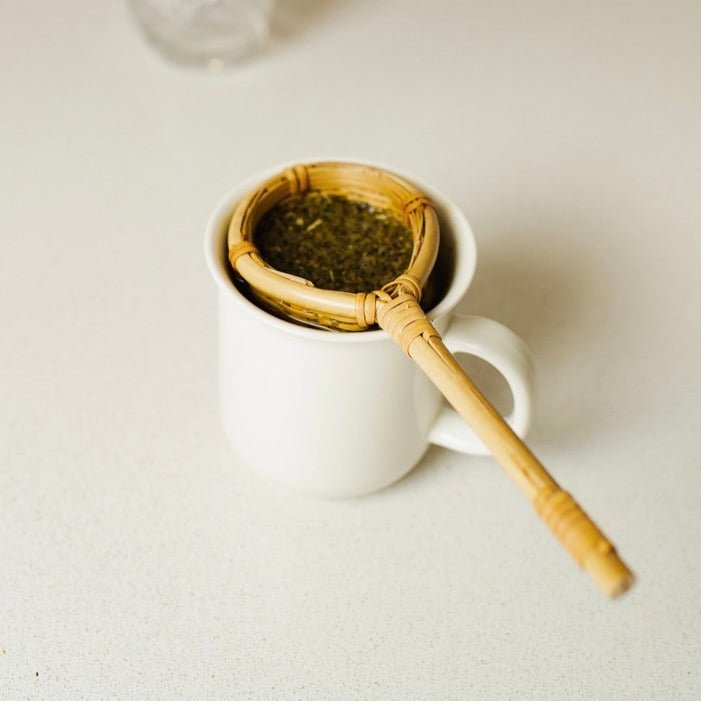 sustainable, zero waste, earth-friendly, plastic-free Bamboo Hand Woven Tea Strainer - Bamboo Switch