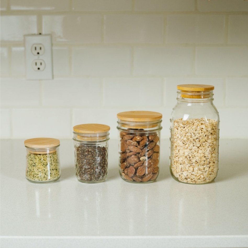  Bamboo Mason Jar Lids Regular Mouth Storage Canning Jar Lids,  CNVOILA 8 Pack Lids for Regular Mouth Mason Jar: Home & Kitchen