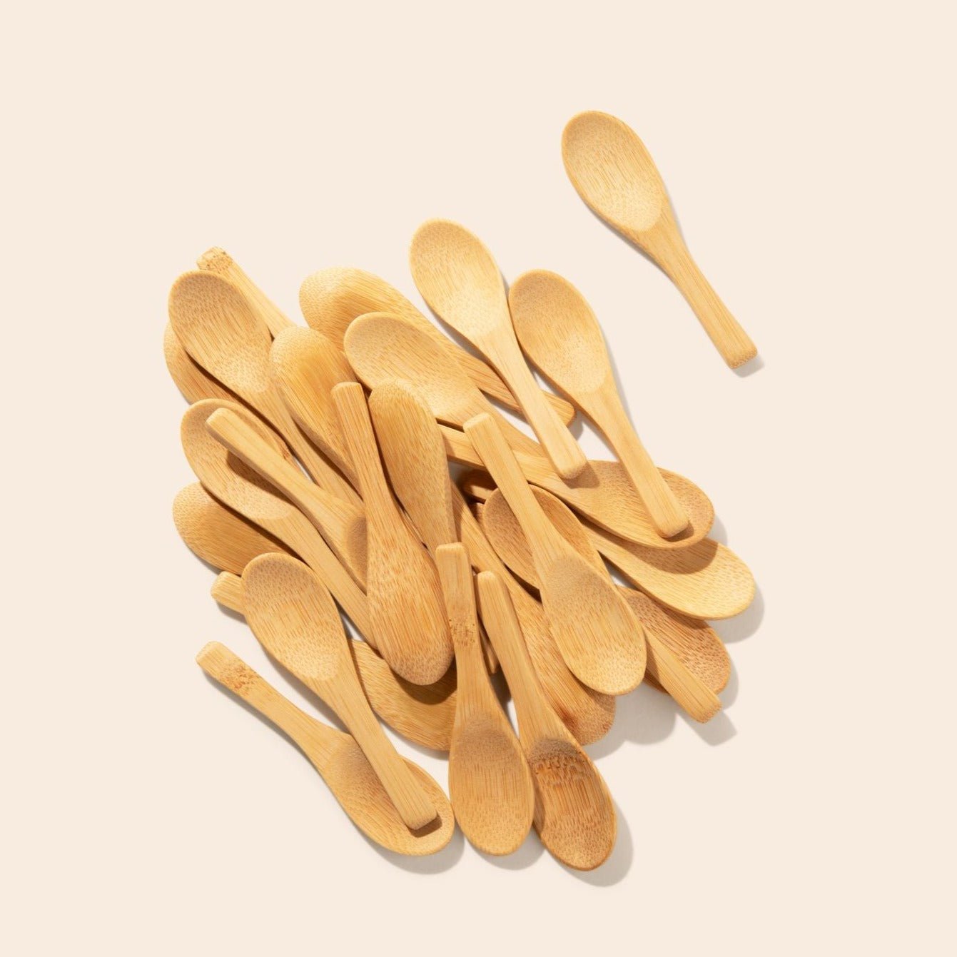sustainable, zero waste, earth-friendly, plastic-free Bamboo Mini Spoon | Rounded Mini Paddle - Bamboo Switch