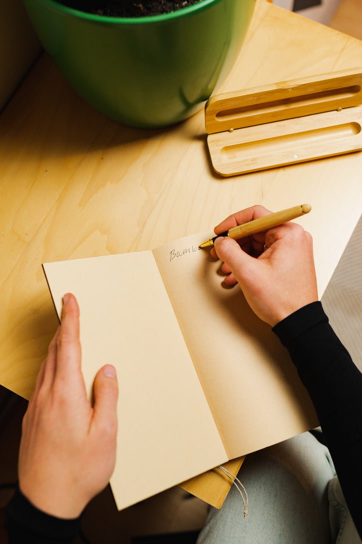sustainable, zero waste, earth-friendly, plastic-free Bamboo Notebook - Bamboo Switch