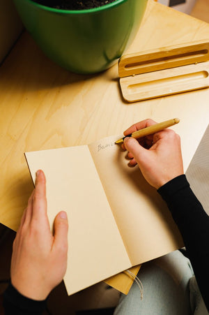 sustainable, zero waste, earth-friendly, plastic-free Bamboo Notebook - Bamboo Switch
