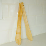 sustainable, zero waste, earth-friendly, plastic-free Bamboo Salad Tongs - Bamboo Switch
