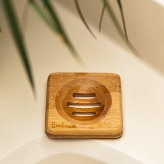 sustainable, zero waste, earth-friendly, plastic-free Bamboo Shampoo & Conditioner Bar Lift Dish - Bamboo Switch