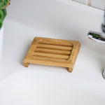 sustainable, zero waste, earth-friendly, plastic-free Bamboo Shampoo/ Soap Bar Lift Dish - Bamboo Switch