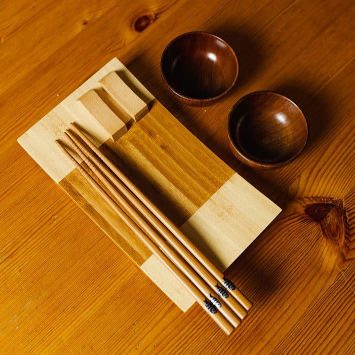 sustainable, zero waste, earth-friendly, plastic-free Bamboo Sushi Plate Set - Bamboo Switch
