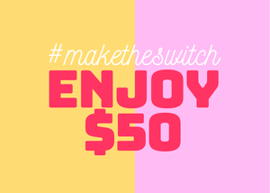 sustainable, zero waste, earth-friendly, plastic-free Bamboo Switch Gift Card - Bamboo Switch