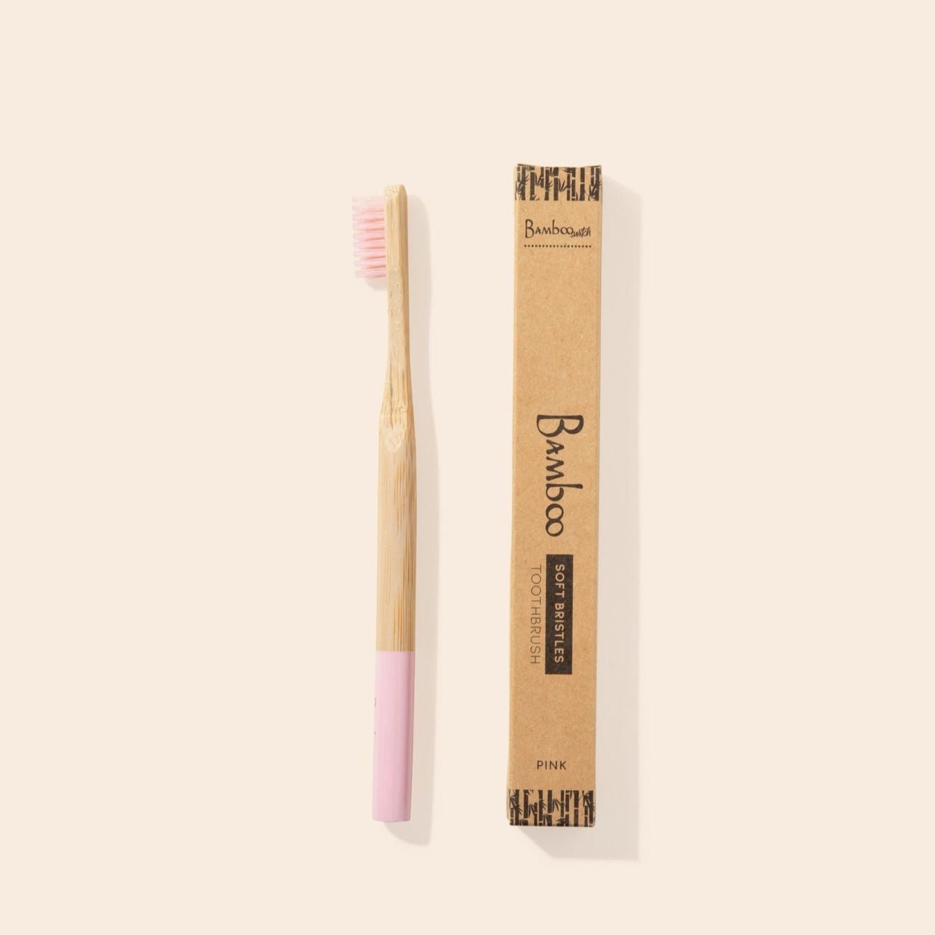 sustainable, zero waste, earth-friendly, plastic-free Bamboo Toothbrush | Round Handle - Bamboo Switch