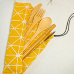 sustainable, zero waste, earth-friendly, plastic-free Bamboo Travel Cutlery Set - Bamboo Switch