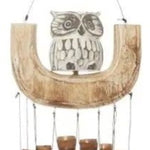 sustainable, zero waste, earth-friendly, plastic-free Bamboo Windchime - Owl Swing - Bamboo Switch