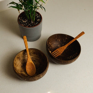 sustainable, zero waste, earth-friendly, plastic-free Coconut Bowl Set - Bamboo Switch