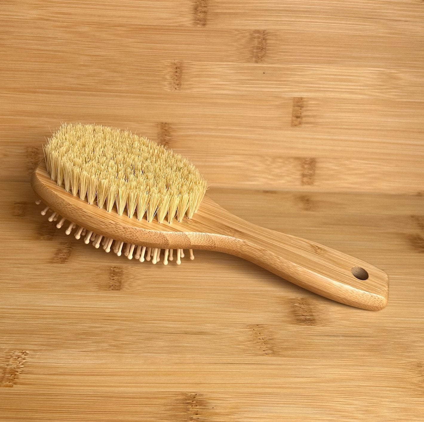 sustainable, zero waste, earth-friendly, plastic-free Double Sided Hairbrush - Bamboo Switch