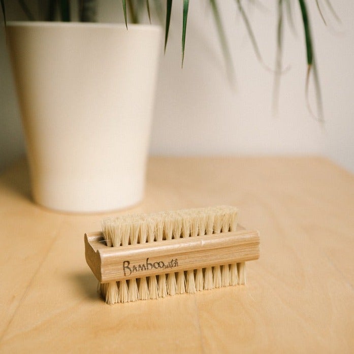sustainable, zero waste, earth-friendly, plastic-free Nail Brush - Bamboo Switch