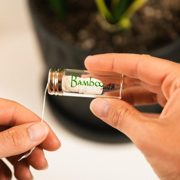 sustainable, zero waste, earth-friendly, plastic-free Organic & Vegan Bamboo Floss - Bamboo Switch