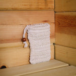sustainable, zero waste, earth-friendly, plastic-free Sisal Soap Saver Bag - Bamboo Switch