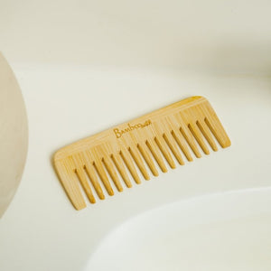 sustainable, zero waste, earth-friendly, plastic-free Wide Tooth Comb | Compact - Bamboo Switch
