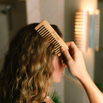 sustainable, zero waste, earth-friendly, plastic-free Wide Tooth Detangling Comb - Bamboo Switch
